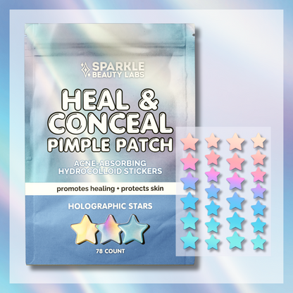 Heal & Conceal Pimple Patch ⭐️ Holographic Stars (78 count)