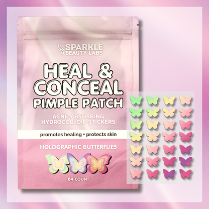 Heal & Conceal Pimple Patch 🦋 Holographic Butterflies (84 count)