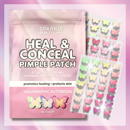 Heal & Conceal Pimple Patch 🦋 Holographic Butterflies (84 count)