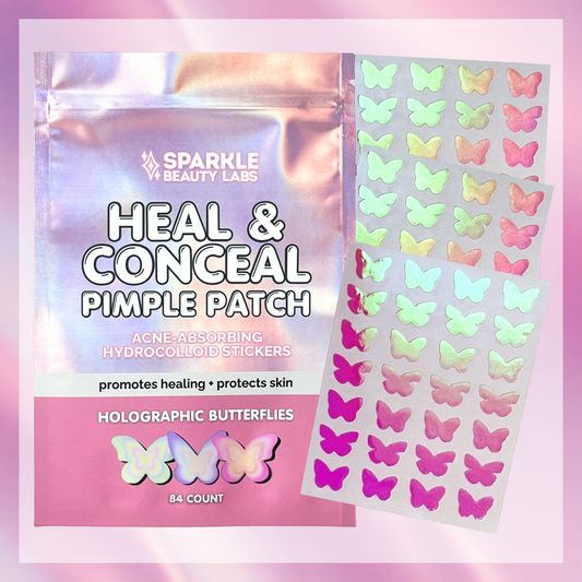 Heal & Conceal Pimple Patch 🦋 Holographic Butterflies (84 count)
