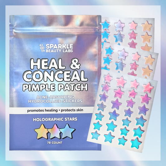 Heal & Conceal Pimple Patch ⭐️ Holographic Stars (78 count)